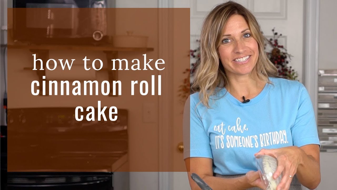 How to Make CINNAMON ROLL CAKE {Recipe Video}