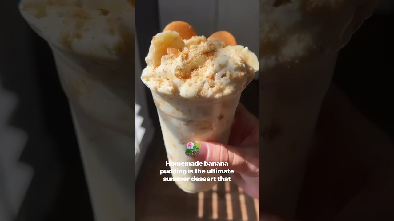 Banana pudding chick-fil-a copycat recipe #dessert #shorts #recipe