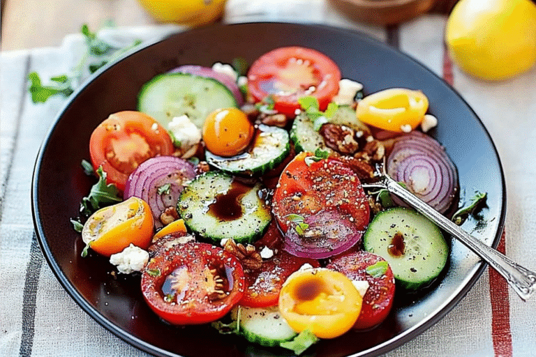 Caprese Salad With Balsamic Reduction