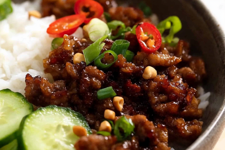 Vietnamese Caramelised Pork Bowls