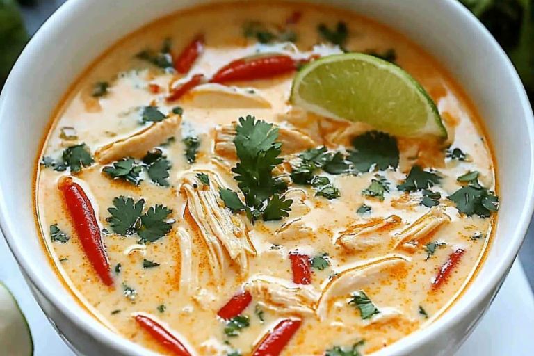 Crockpot Thai Coconut Chicken Soup