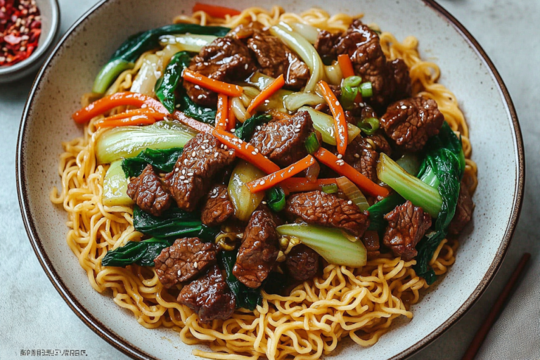 Beef Pan-Fried Noodles