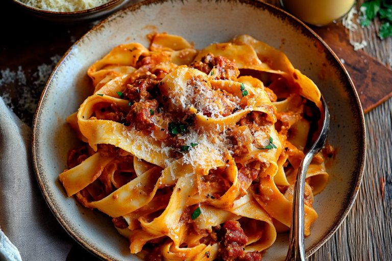 Creamy Calabrian Chili Pappardelle