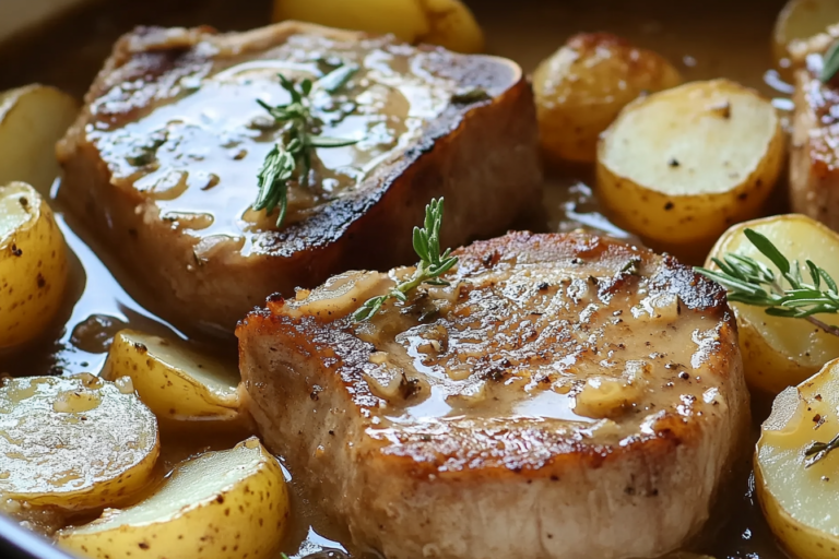 Crock Pot Pork Chops and Potatoes