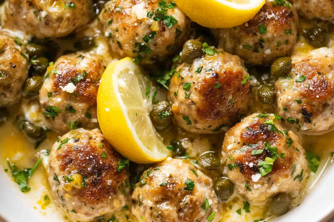 Chicken Piccata Meatballs