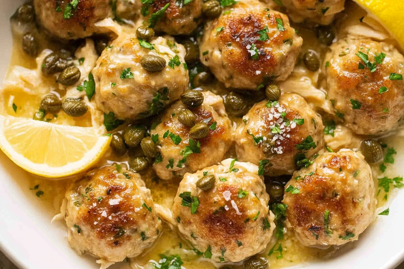 Chicken Piccata Meatballs