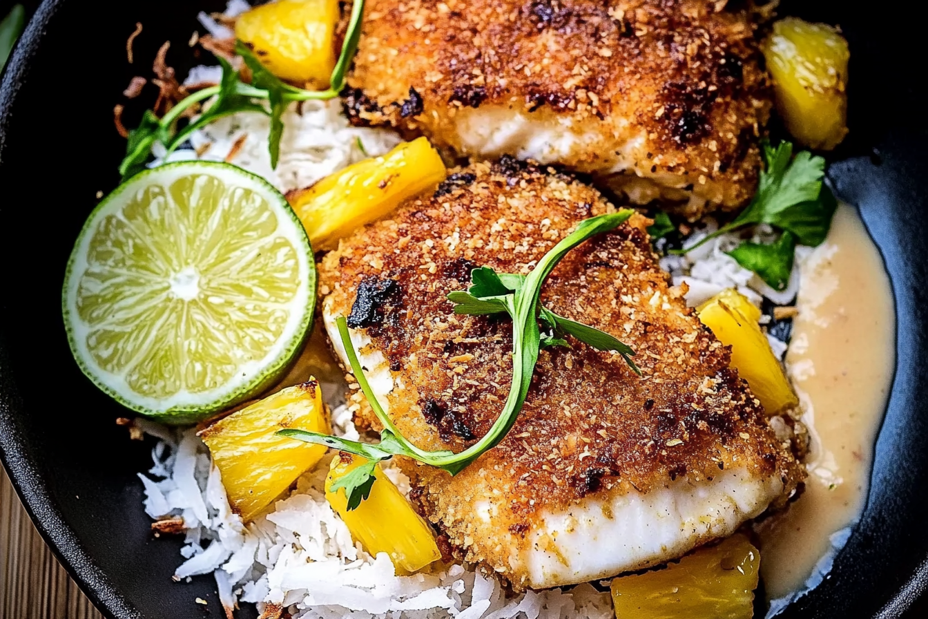 Coconut Crusted Mahi Mahi