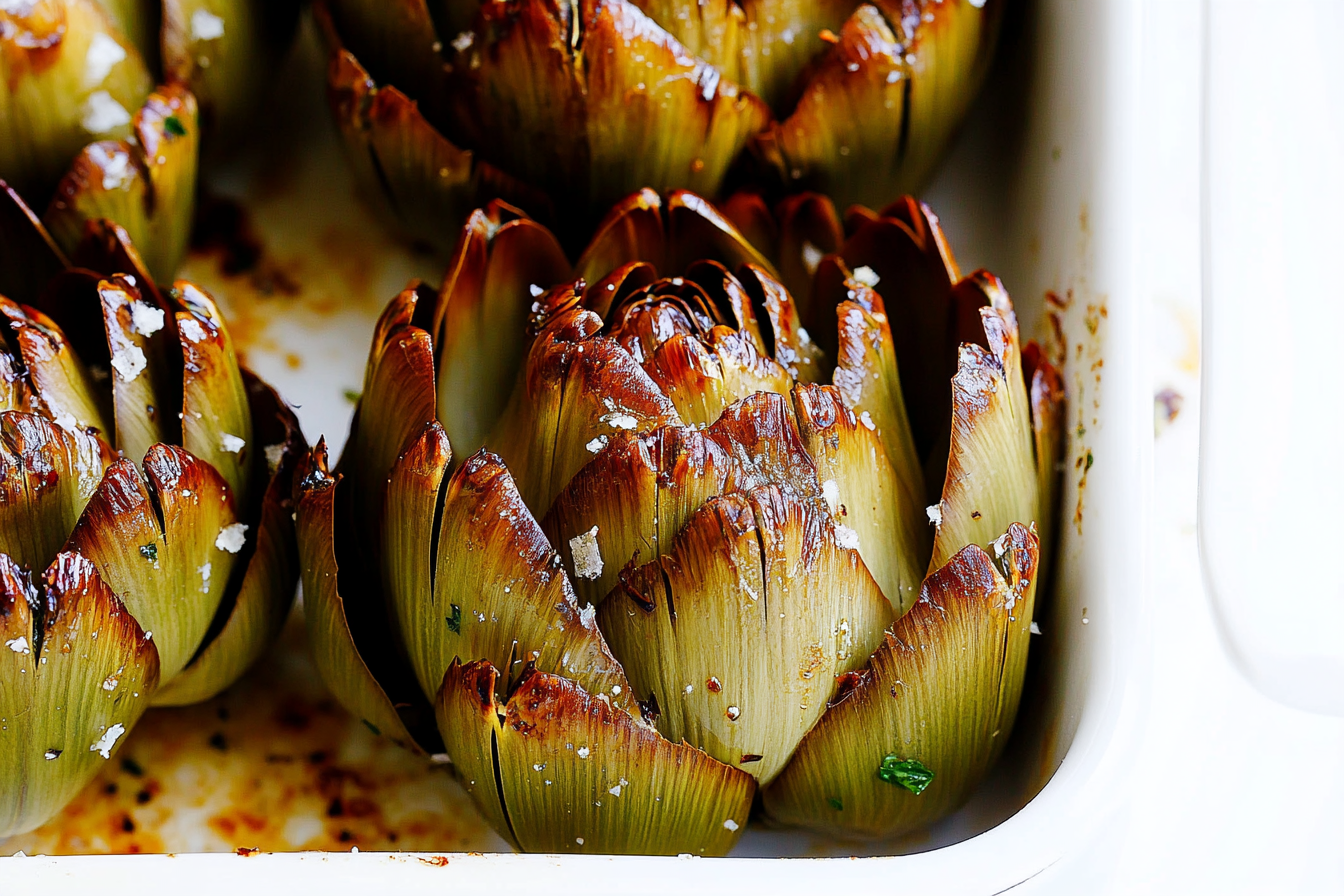 Amazing Roasted Artichokes