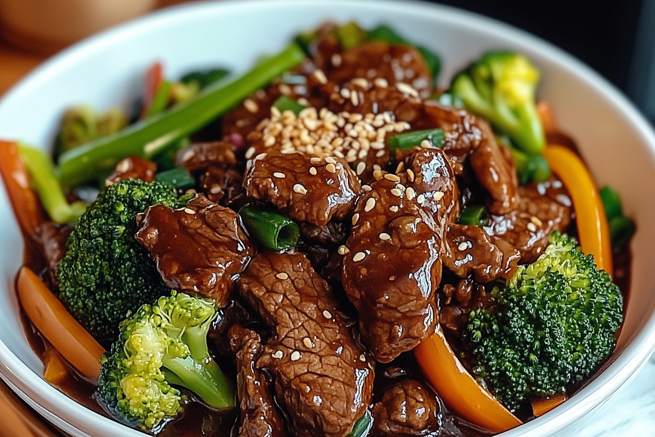Asian Sweet Ginger Beef Stir-Fry