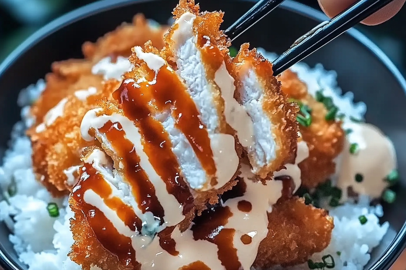 Japanese Katsu Bowls with Tonkatsu Sauce