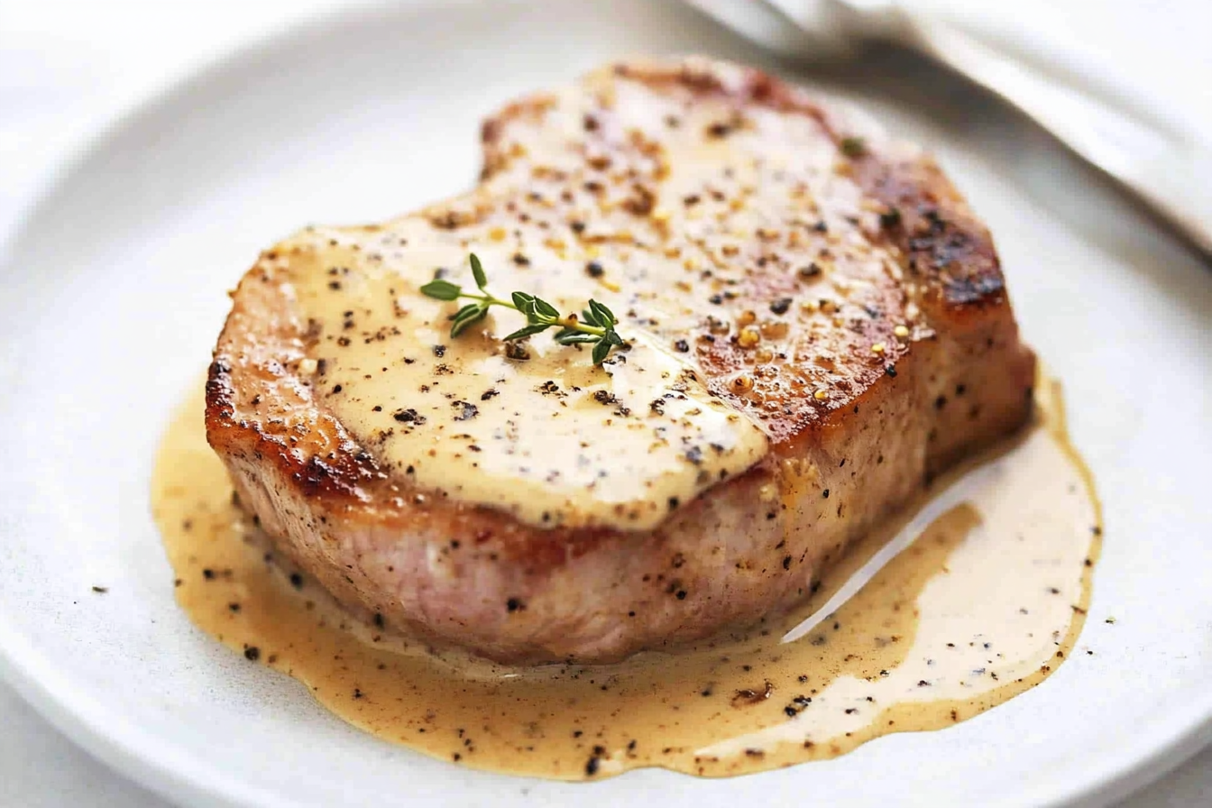 Pork Chops with Creamy Dijon Sauce