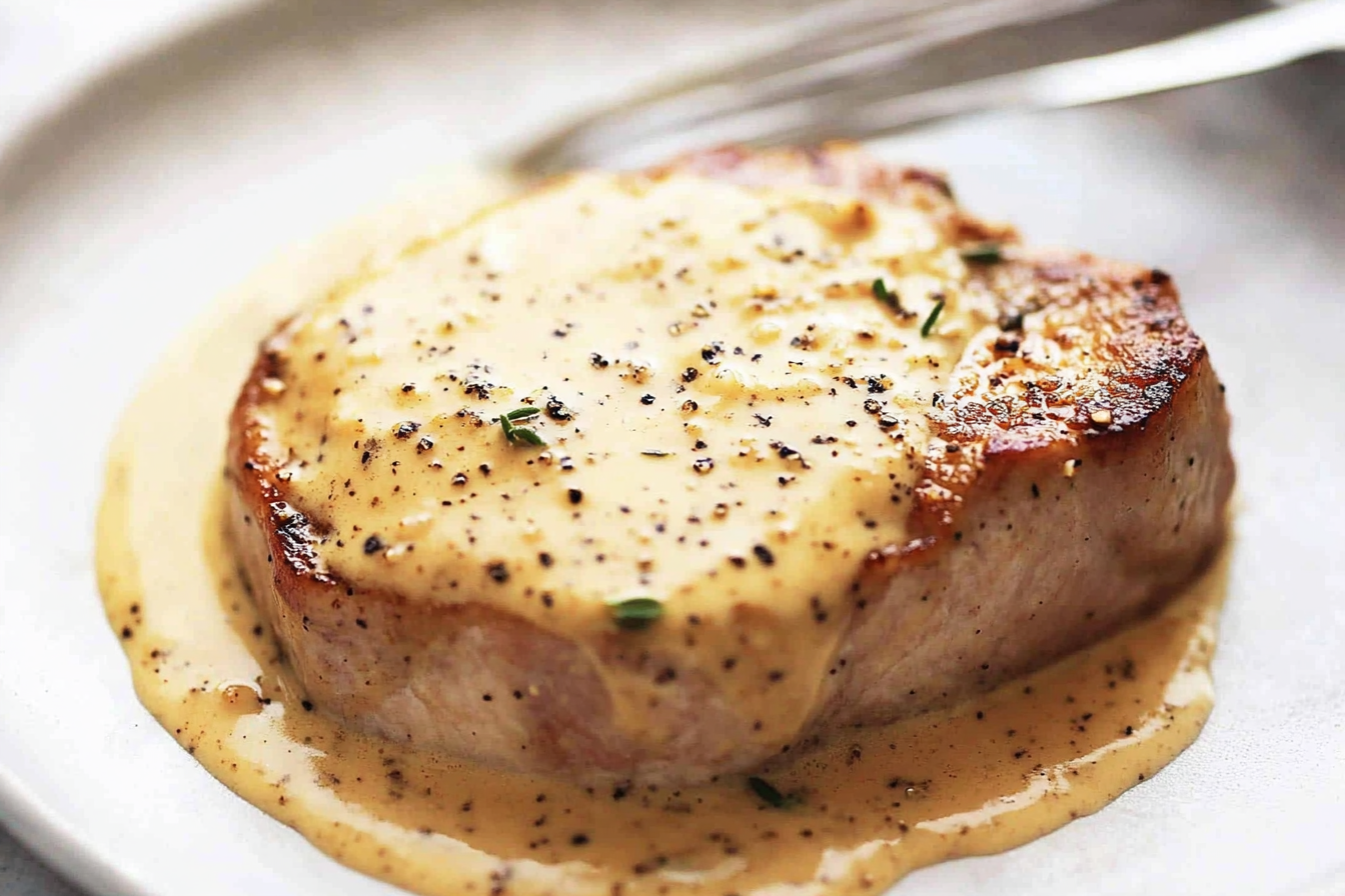 Pork Chops with Creamy Dijon Sauce