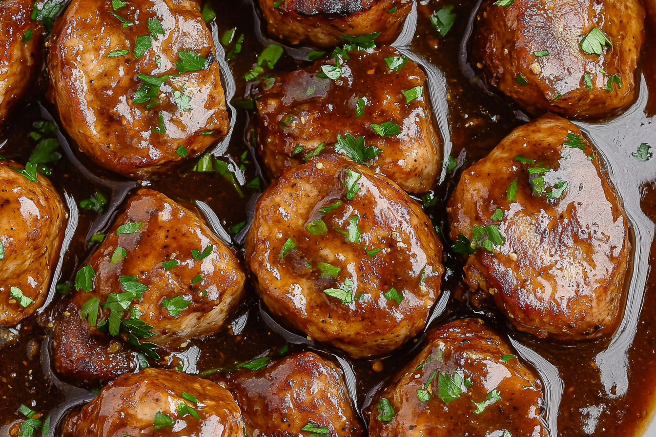 Pork Medallions with Gravy