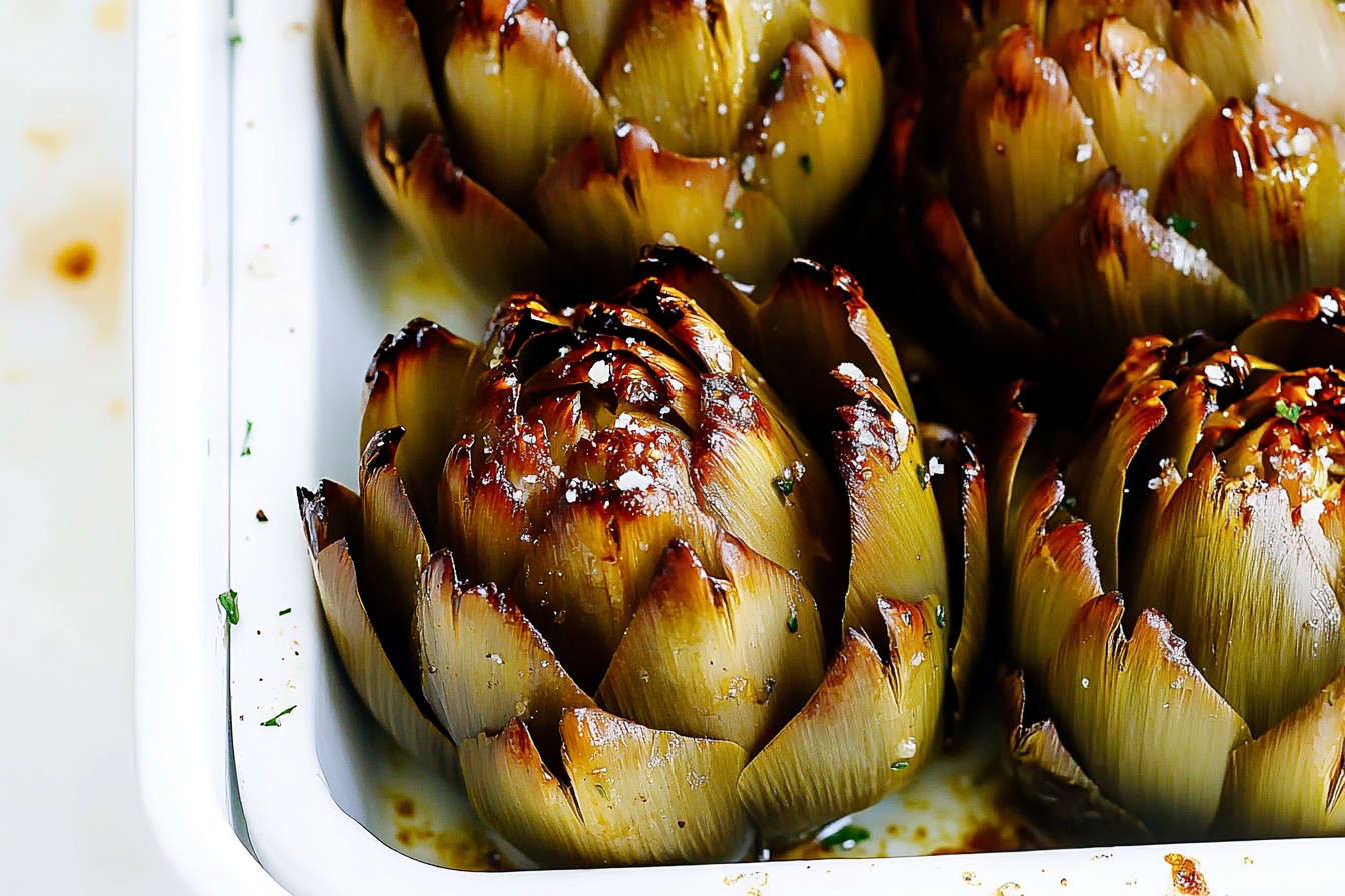 Amazing Roasted Artichokes