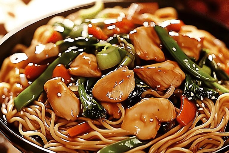 Garlic Chicken Lo Mein