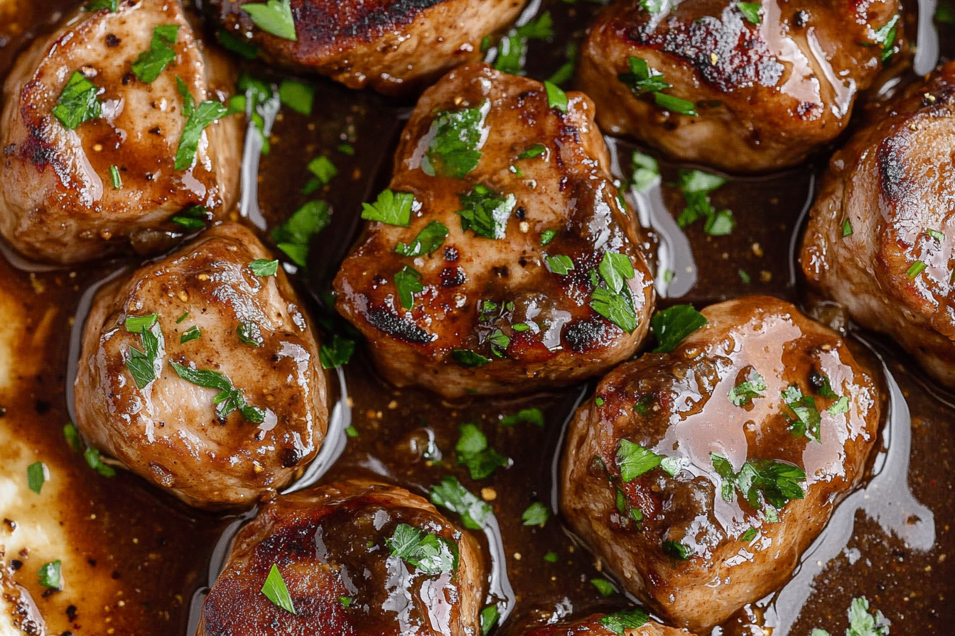 Pork Medallions with Gravy