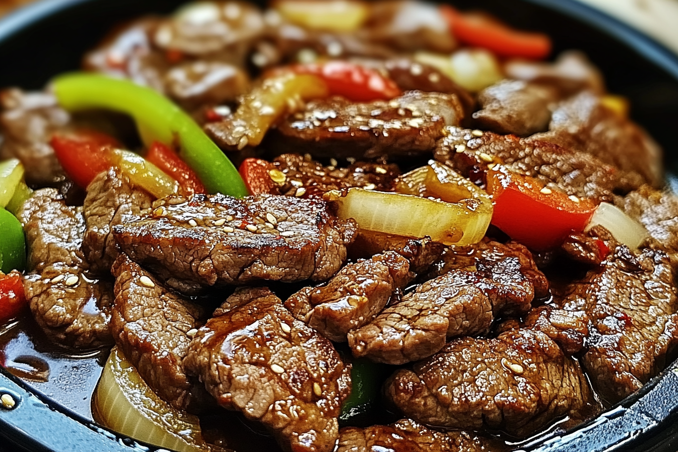 Sizzling Chinese Pepper Steak