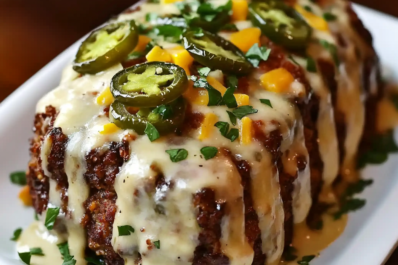 Smoky Jalapeno Popper Meatloaf
