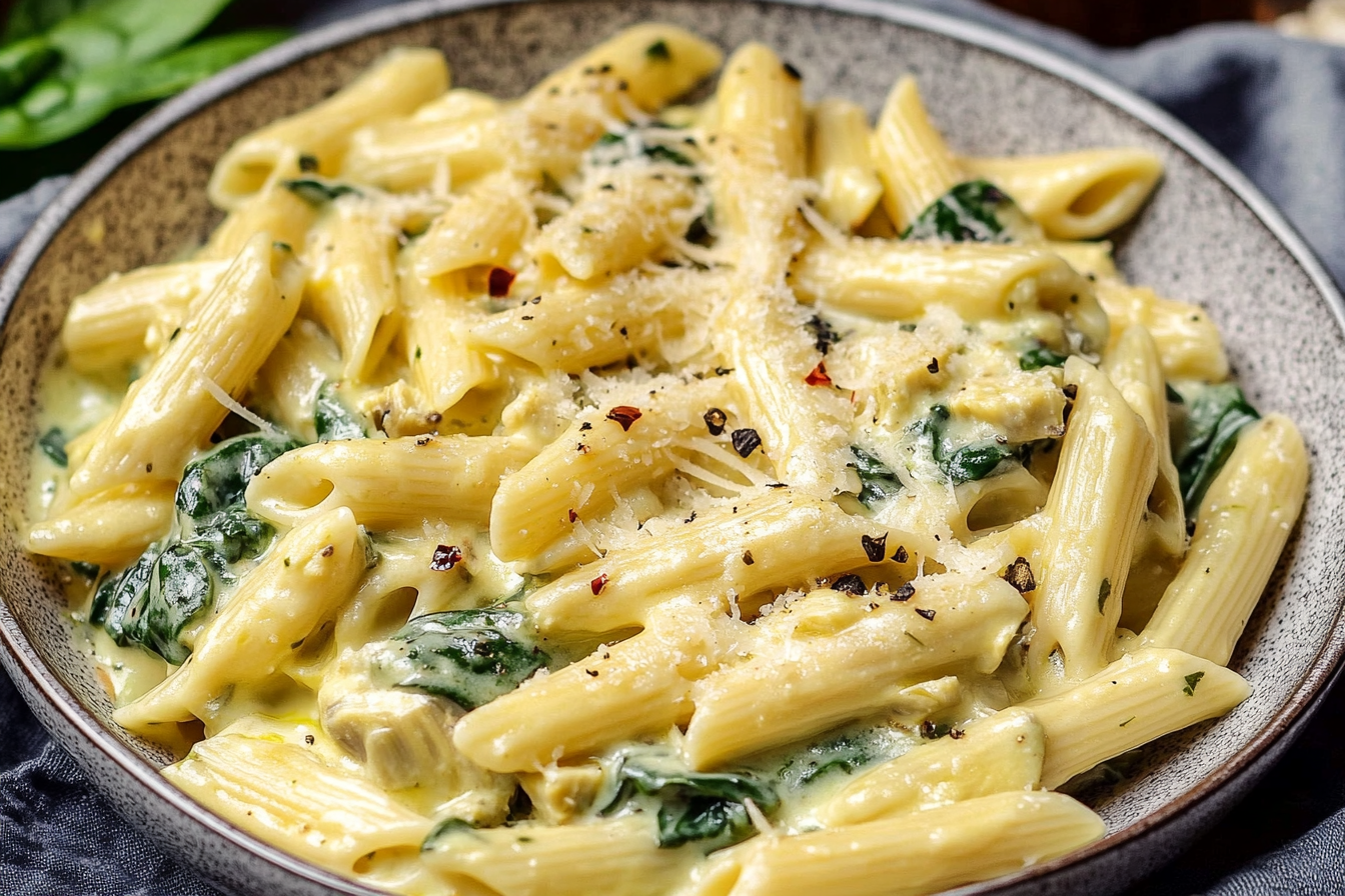 Spinach Artichoke Pasta