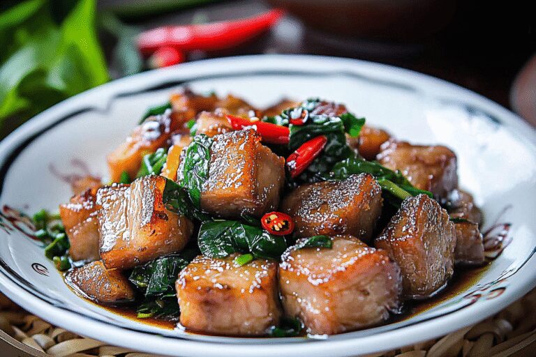 Thai Basil Pork Belly