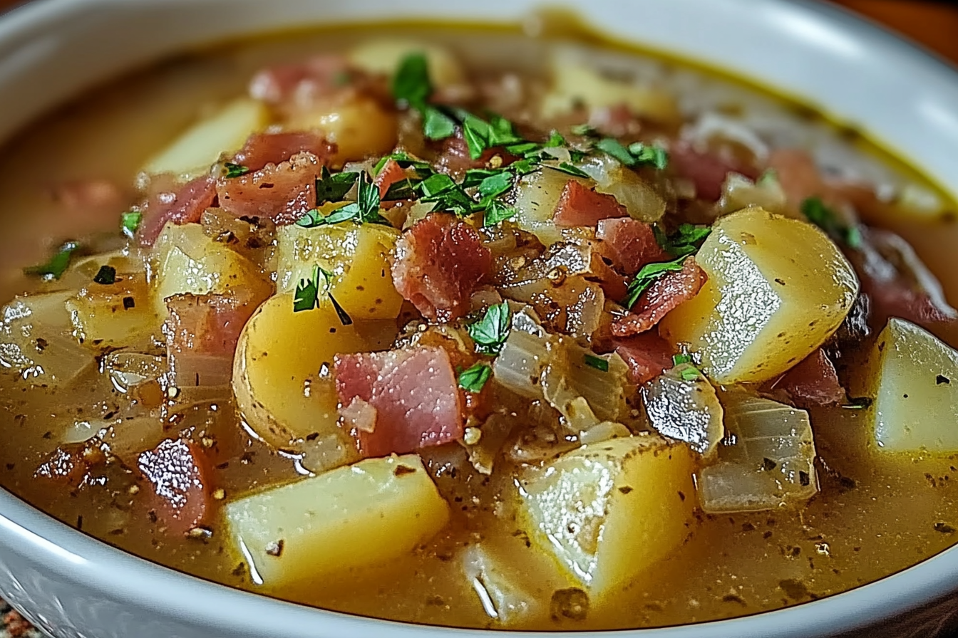 Irish Bacon Cabbage Potato Soup