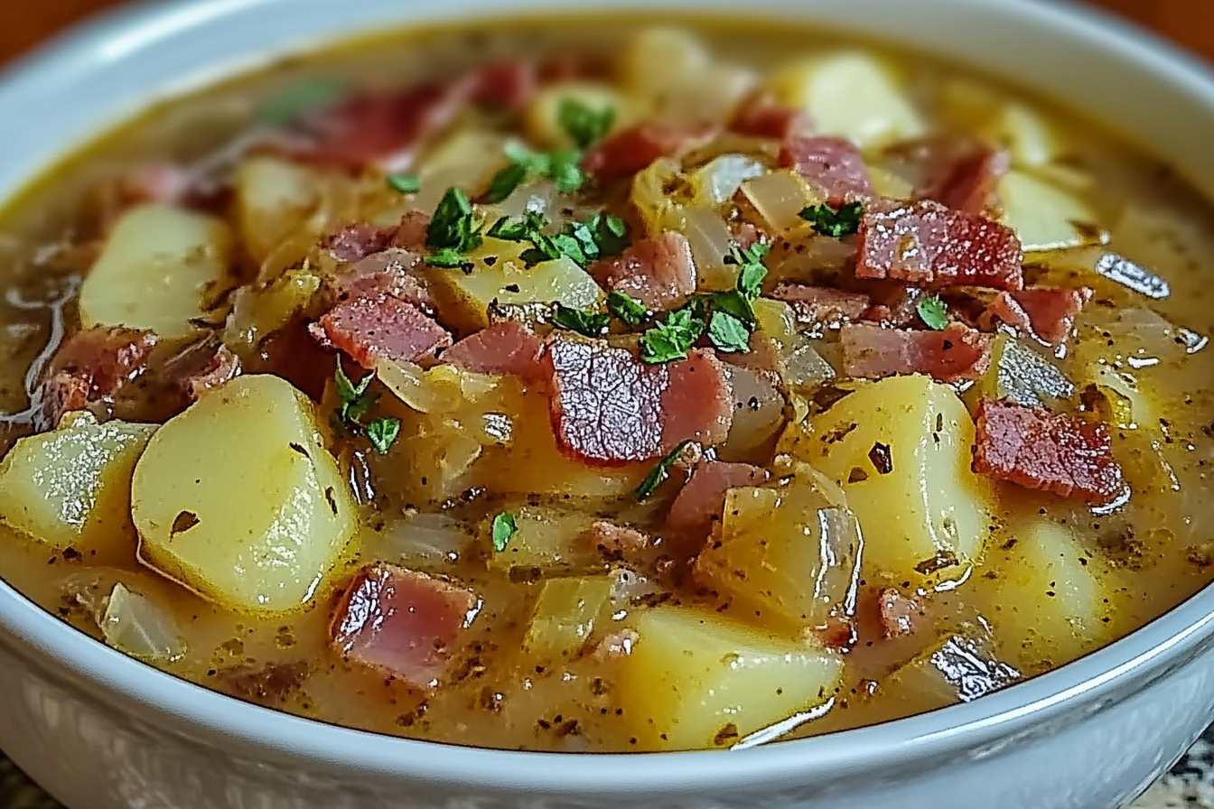 Irish Bacon Cabbage Potato Soup
