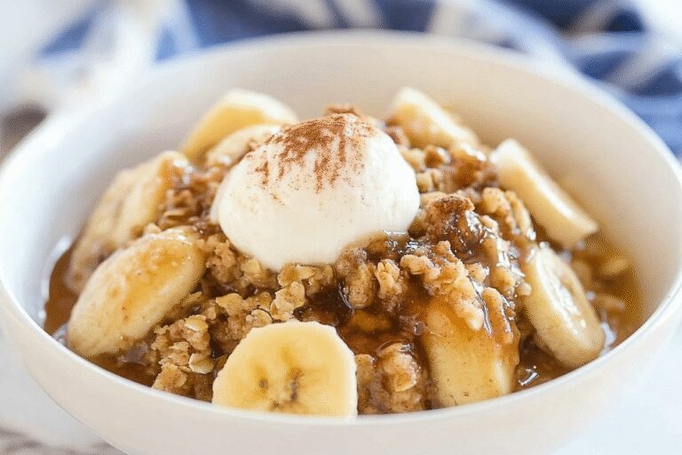 Banana Crumble Dessert
