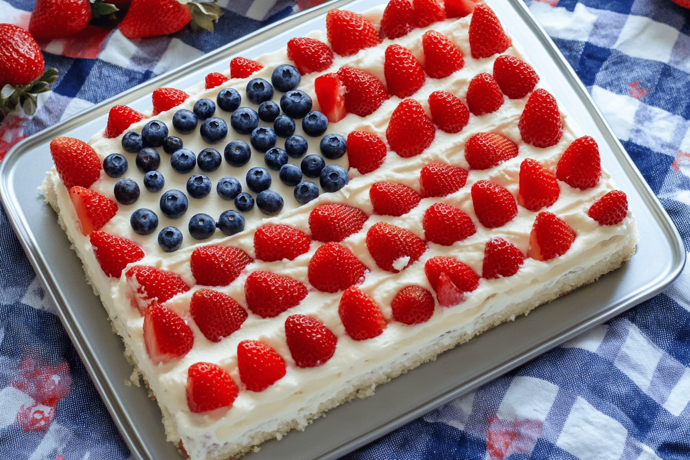 Best Gluten-Free Flag Cake