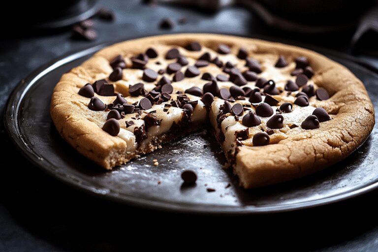 Chocolate Chip Cookie Pizza