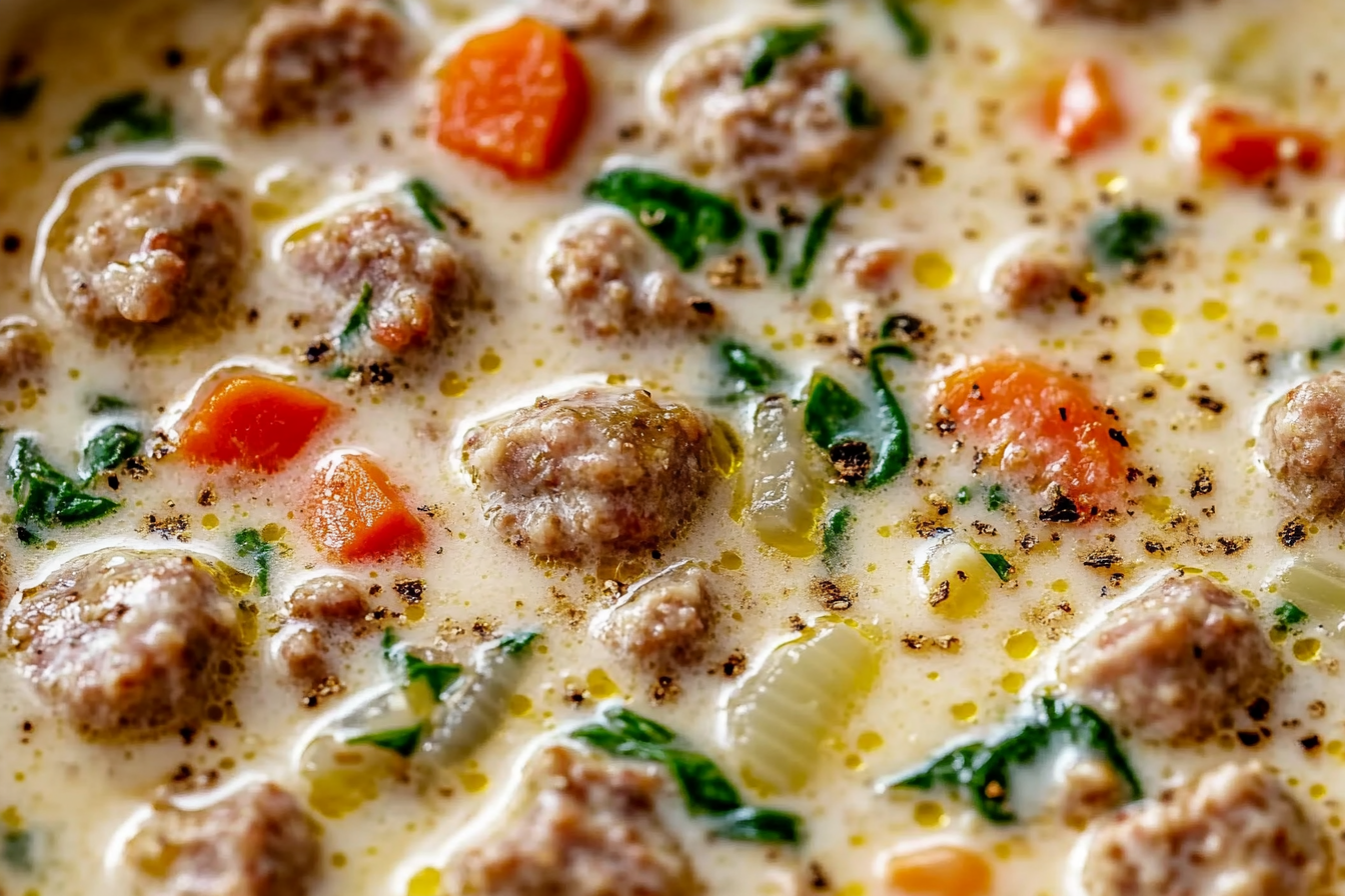 Creamy Parmesan Italian Sausage Soup
