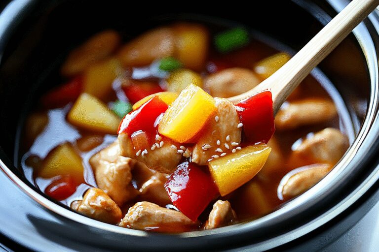 Crockpot Sweet and Sour Chicken