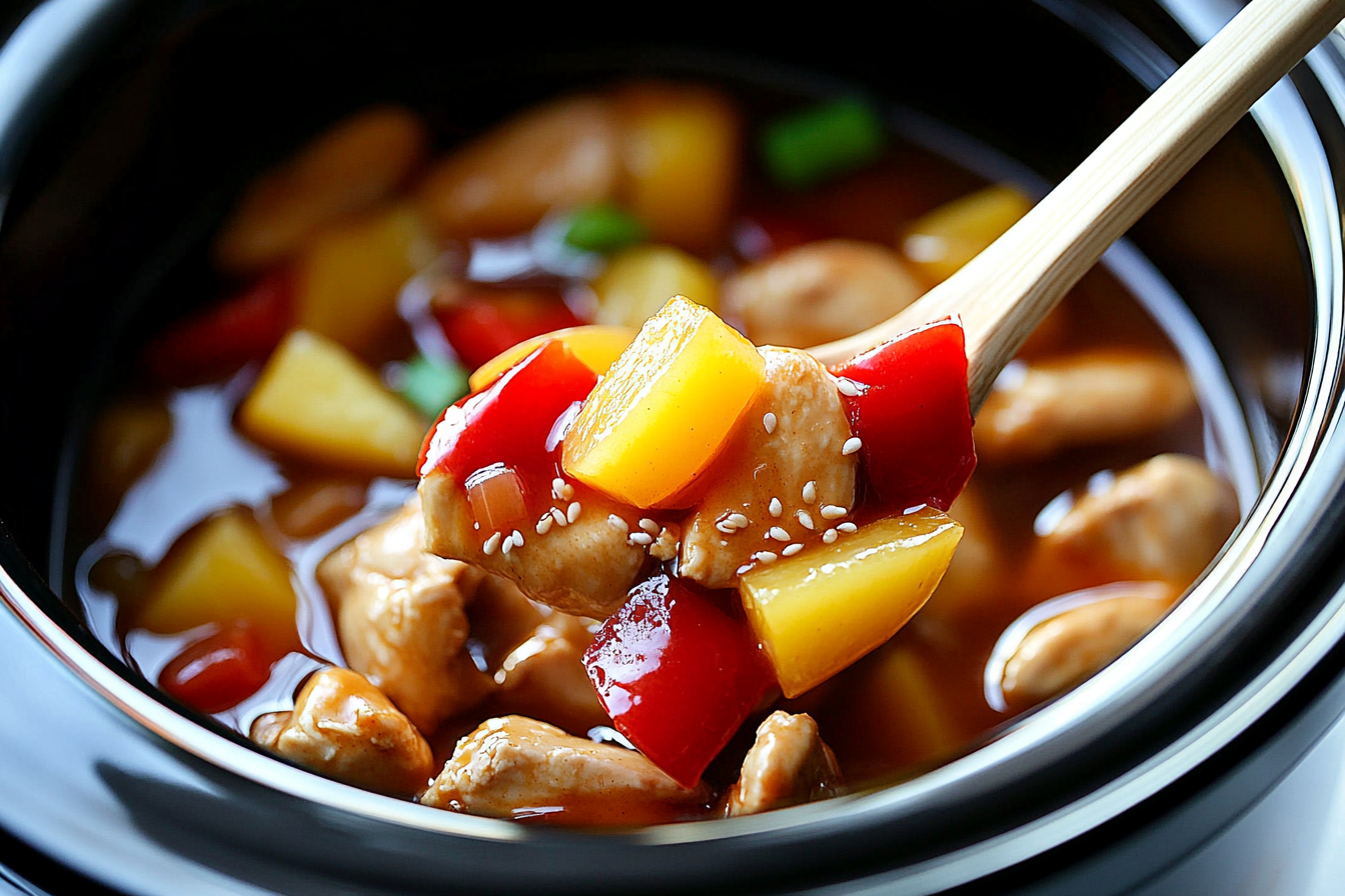Crockpot Sweet and Sour Chicken