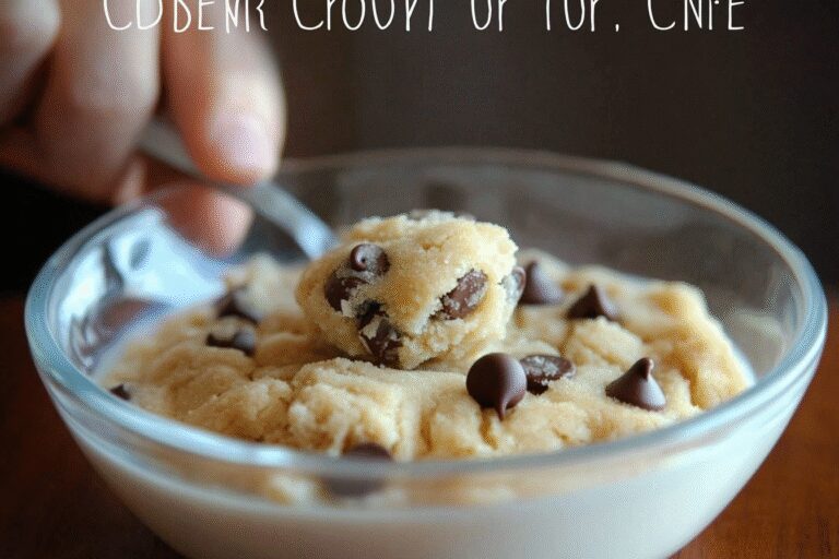 Edible Cookie Dough for One