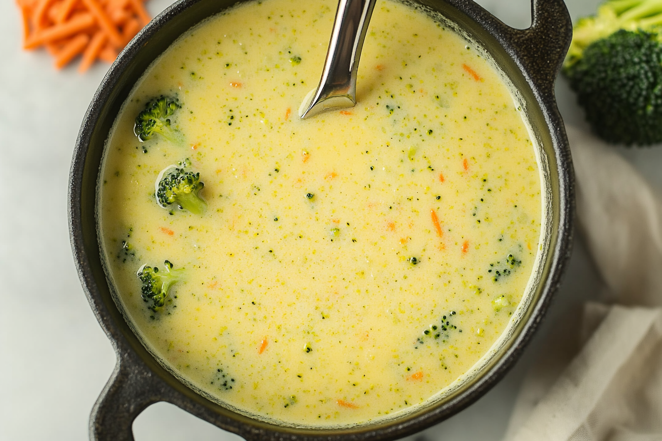 High-Protein Broccoli Cheddar Soup