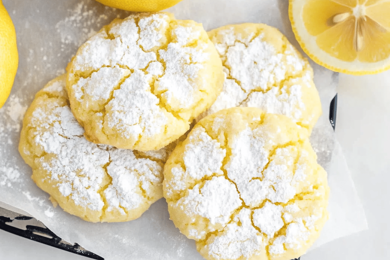 Lemon Crinkle Cookies