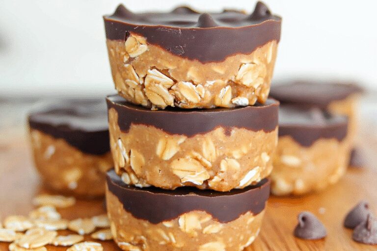 No-Bake Peanut Butter Oat Cups