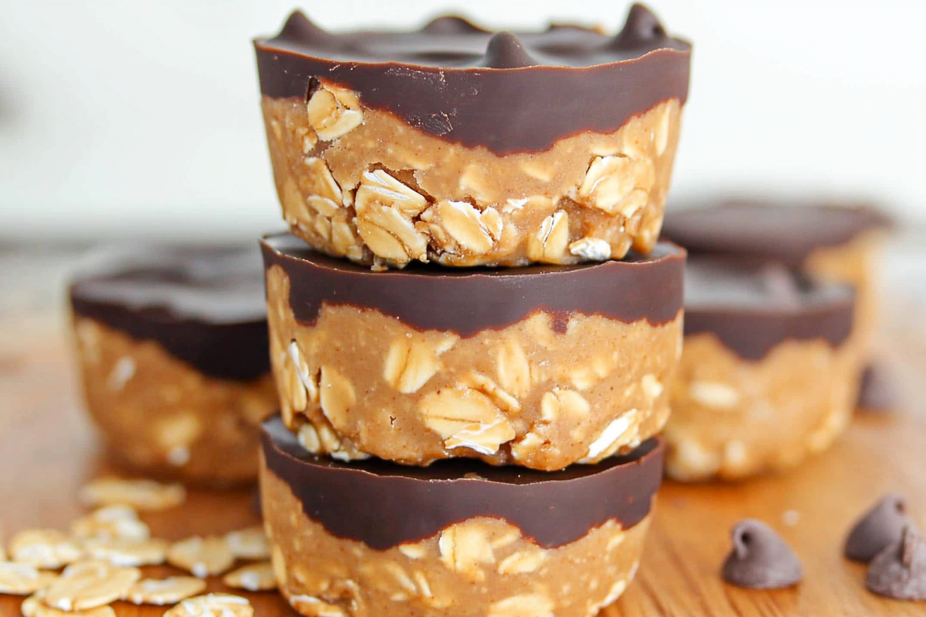 No-Bake Peanut Butter Oat Cups