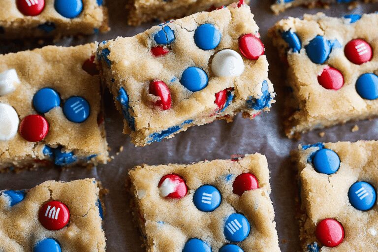Red White Blue Cookie Bars