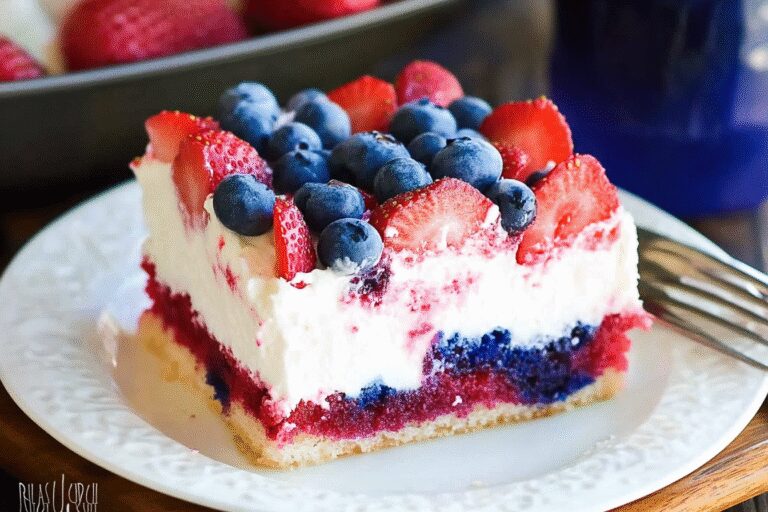 Red, White and Blue Poke Cake