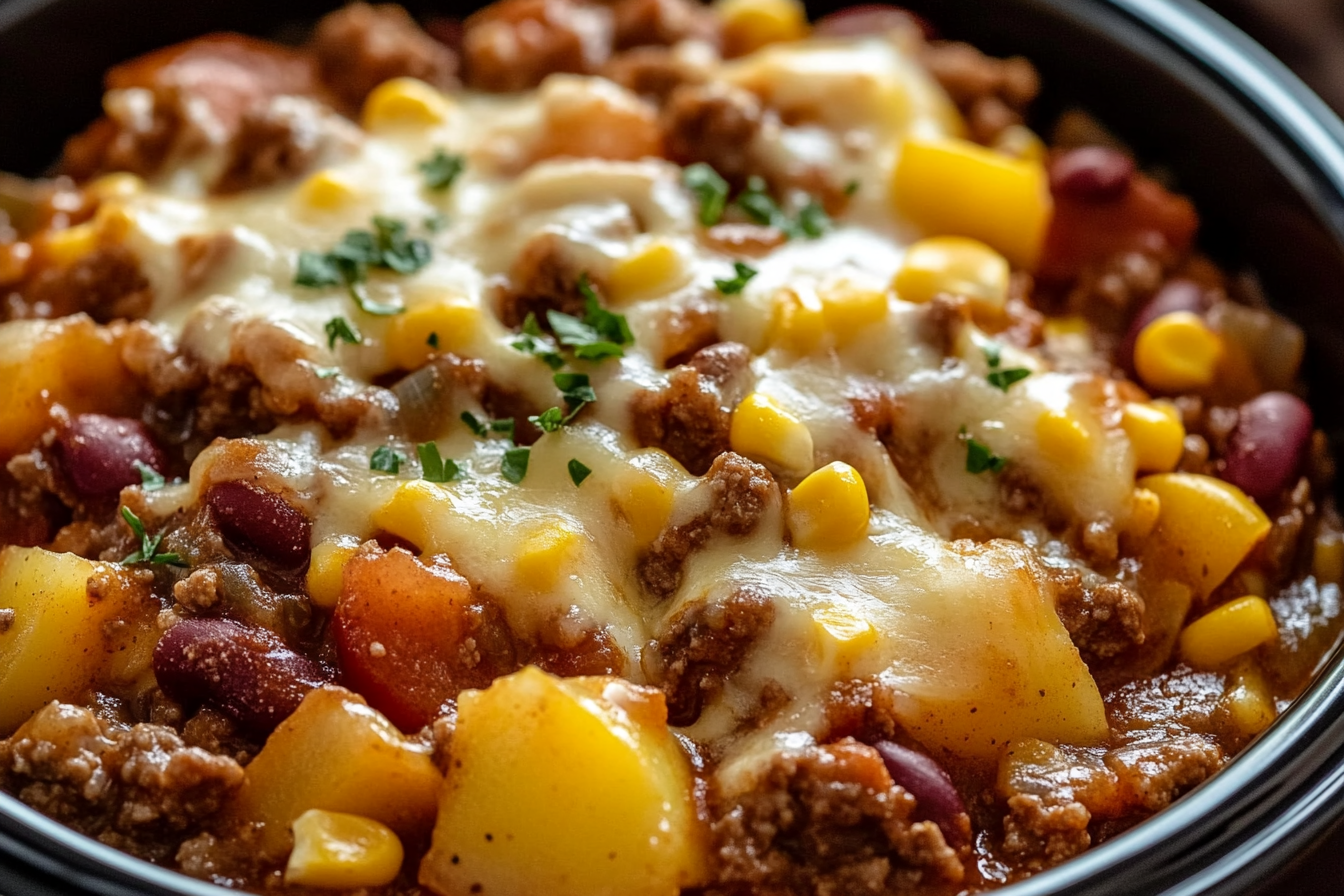 Slow Cooker Cowboy Casserole