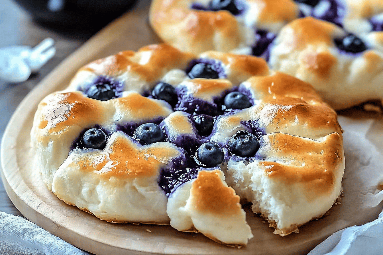 Cottage Cheese Blueberry Cloud Bread