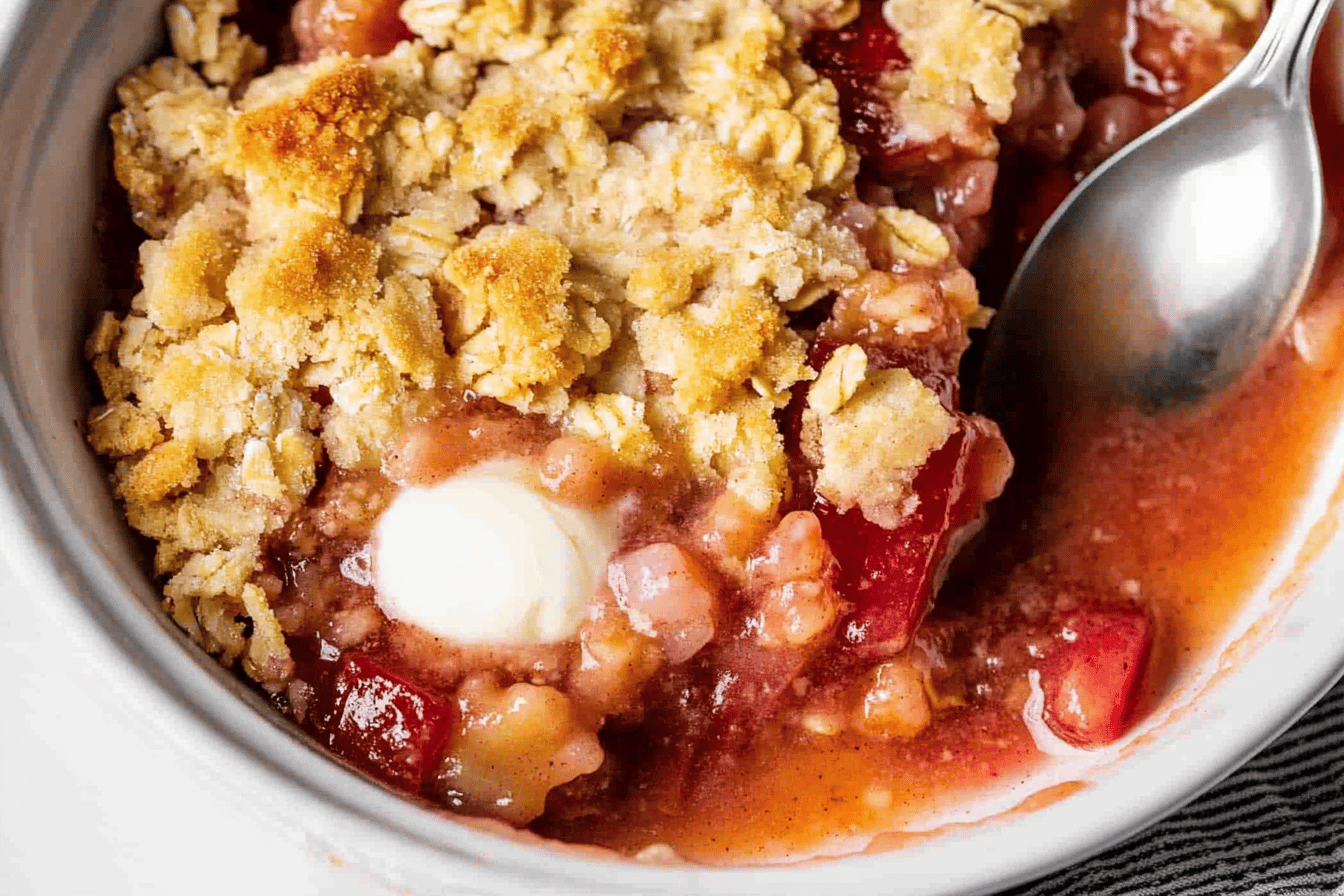 Easy Rhubarb Crisp