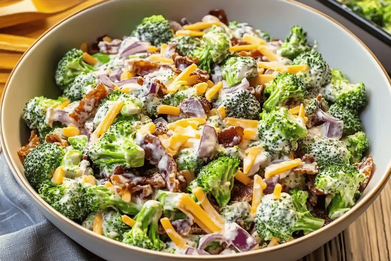 Irresistible Creamy Broccoli Salad
