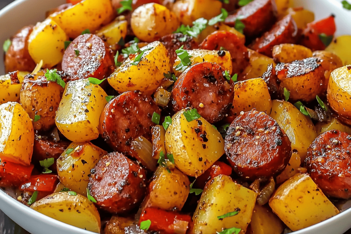 One Pan Kielbasa Potatoes Recipe