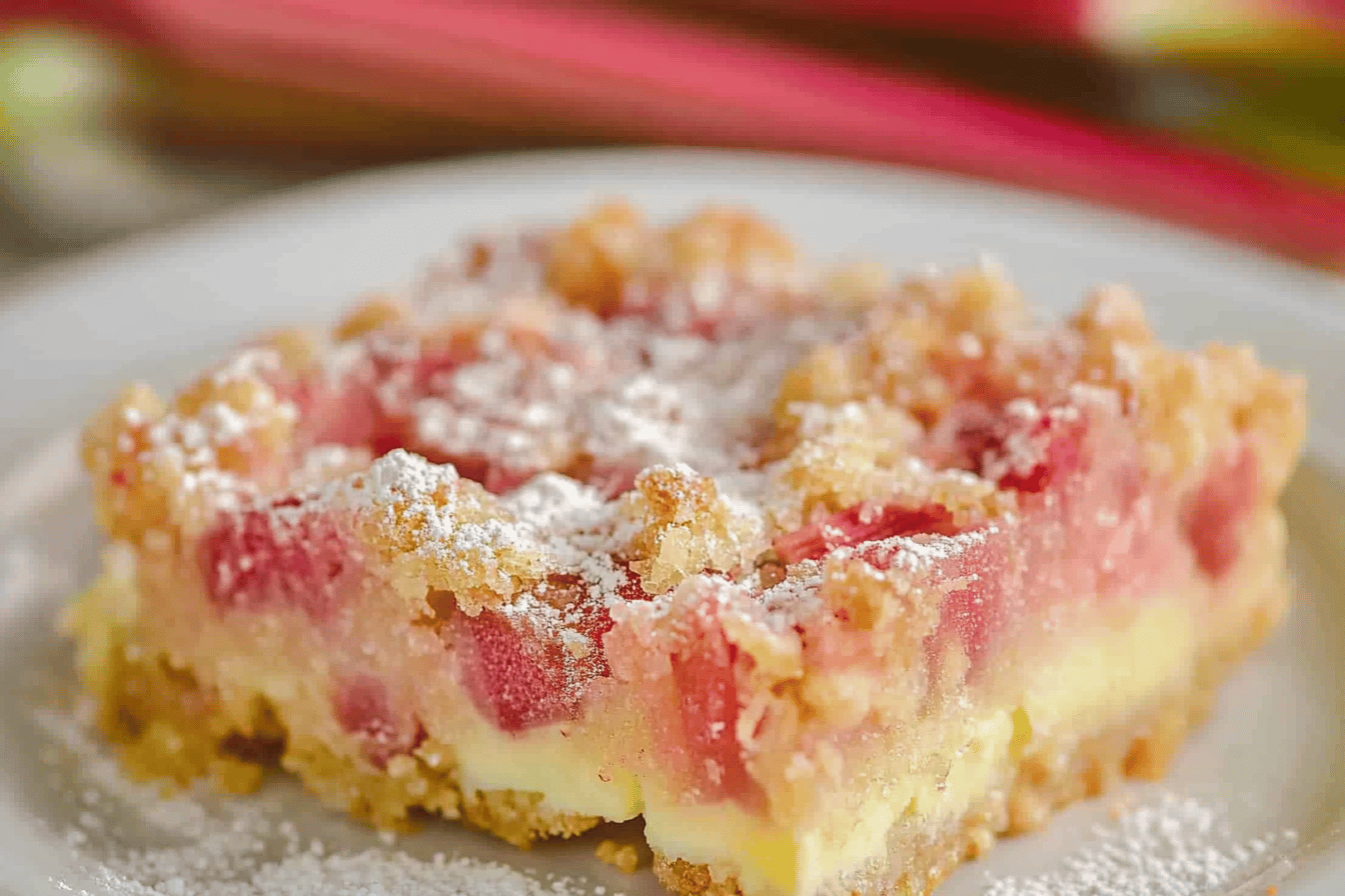 Rhubarb Dream Bars