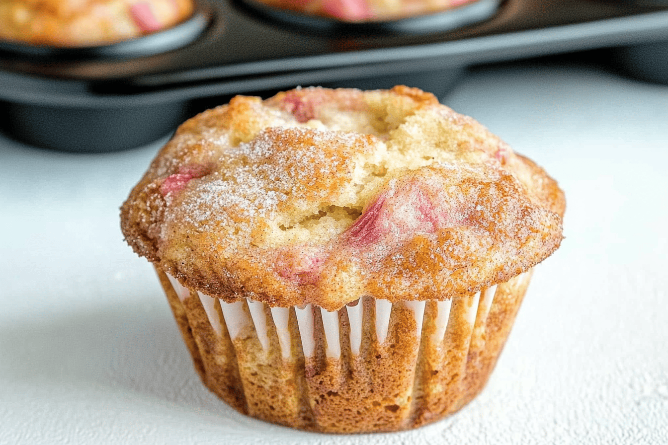 Rhubarb Muffins with Yogurt