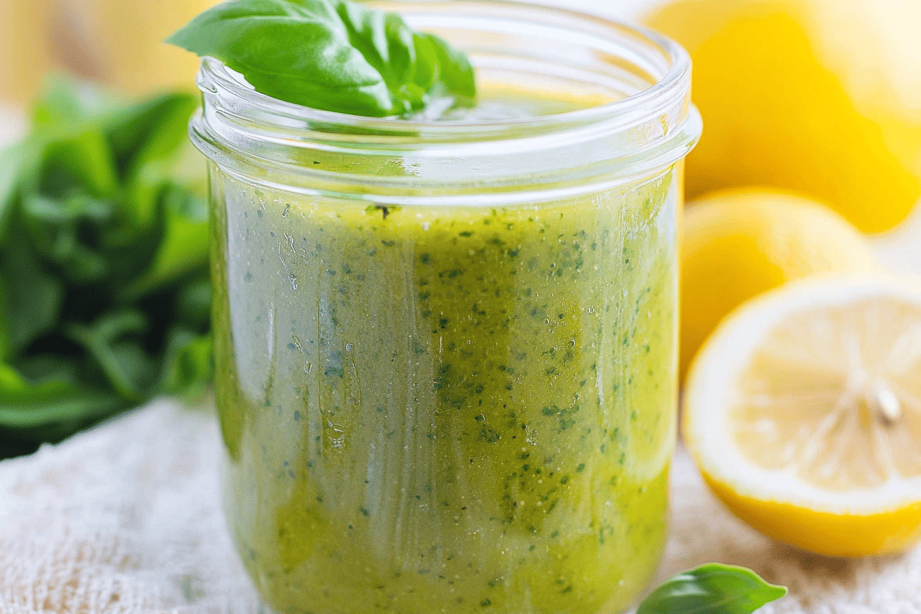 Basil Lemon Vinaigrette Dressing