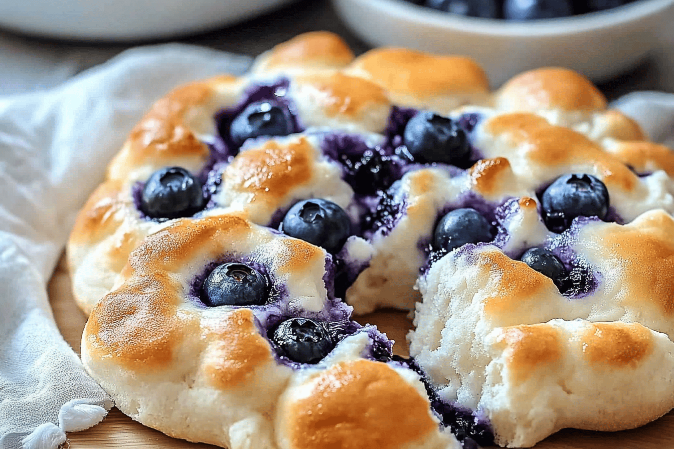 Cottage Cheese Blueberry Cloud Bread