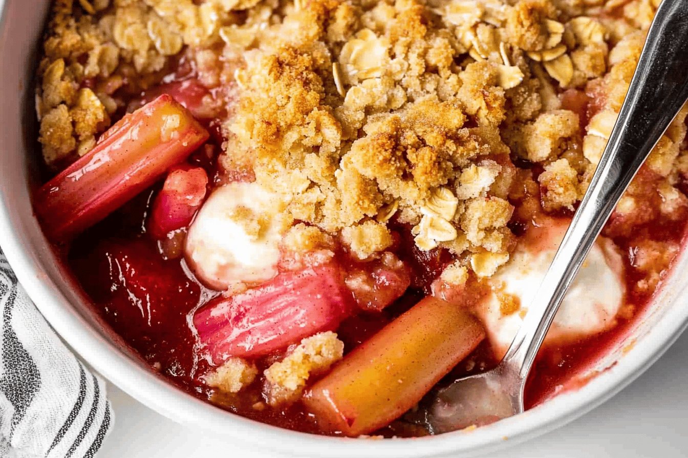 Easy Rhubarb Crisp