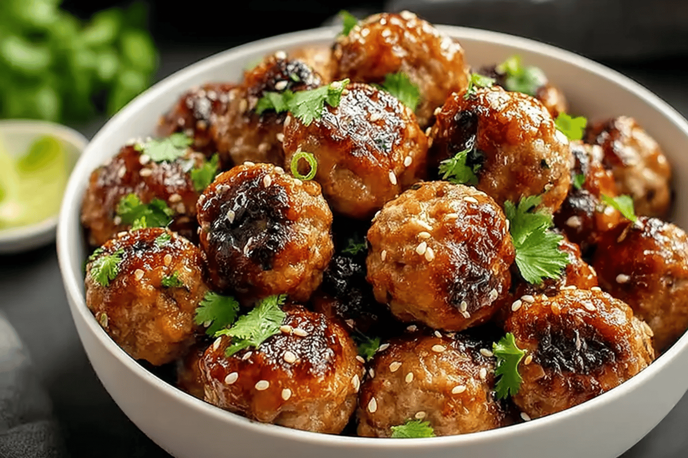 Honey Garlic Turkey Meatballs